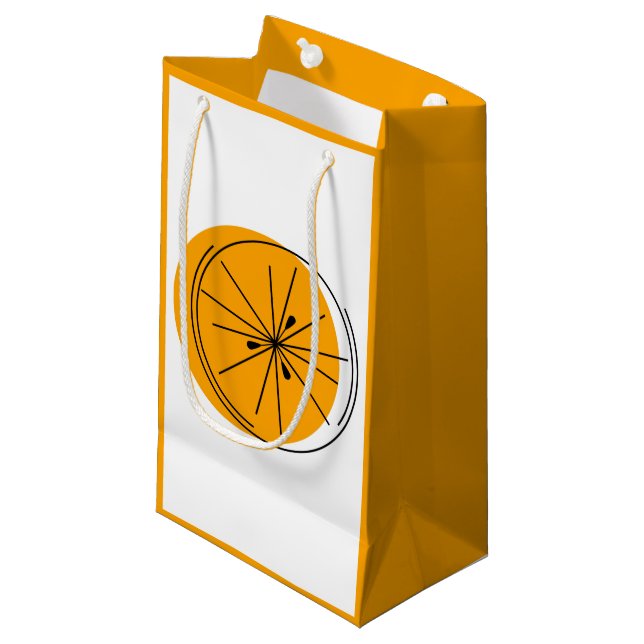 Citrus Orange sac cadeau petit orange (Devant Angle)