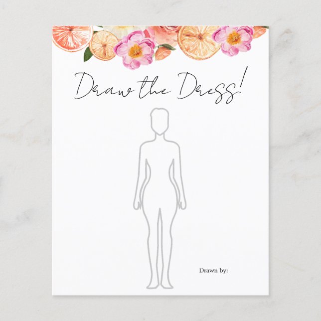 Citrus rose Dessiner la Fête des mariées robe jeu (Devant)