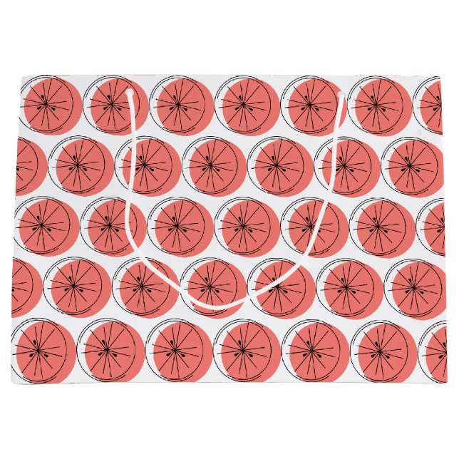 Citrus rose Multi sac cadeau grand (Devant)
