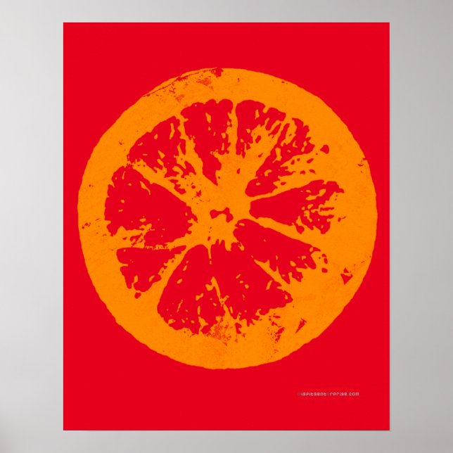 Citrus Slice Orange Poster (Devant)