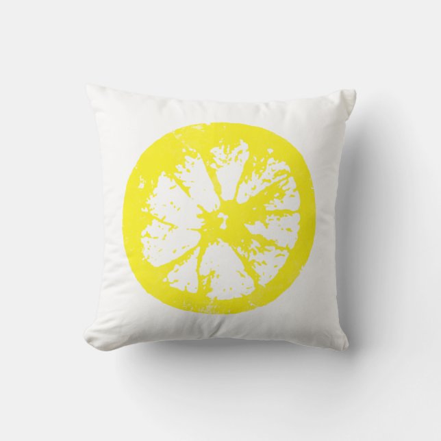 Citrus tranche citron Coussin (Recto)