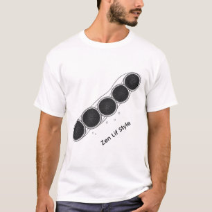 Citrus Zen Flow - T-Shirt à l'illustration minimal