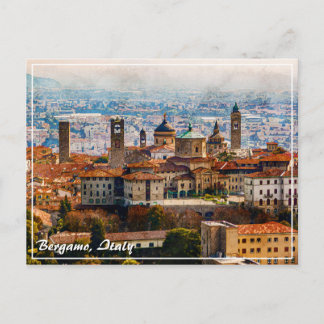Citta Alta à Bergamo, Italie Carte postale