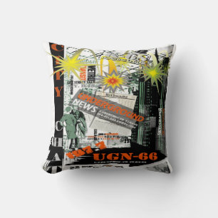 City Conversation Américain MoJo Coussin