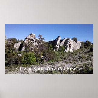 City of Rocks Idaho Rock Formation Poster