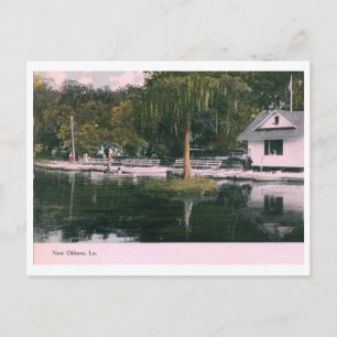 City Park, New Orleans 1909 Carte postale Vintage