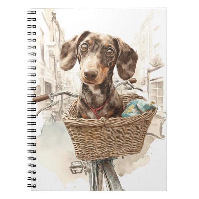 City Ride Carnet Spiral Dachshund (Devant)