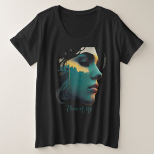 Cityscape Art Plus Taille Tee Chemise de style u