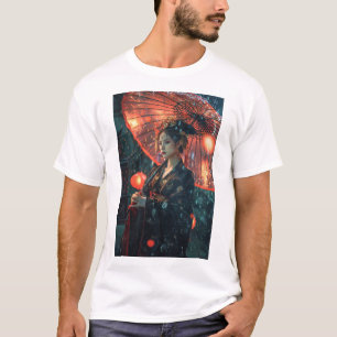 Cityscape Cyberpunk futuriste" T-shirt