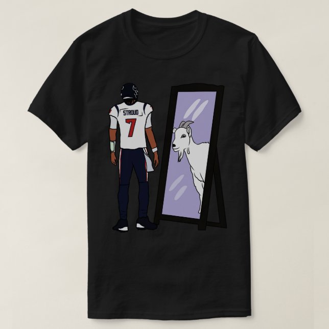 CJ Stroud Mirror GOAT Baseball TShirt (Design devant)