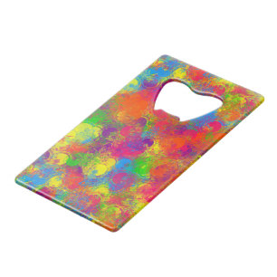 CKC Paint Can Florals CARD BOTTLE OUVENER