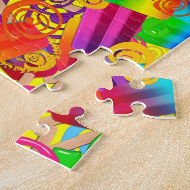 CKC Popsicle Swirls, Yellow JIGSAW PUZZLE (Côté)