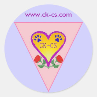 ckcs logo design autocollant rond KMF