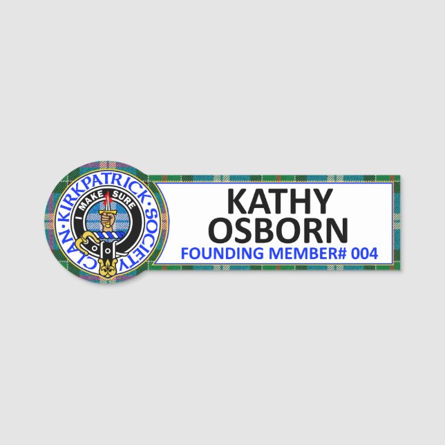 CKS NAME BADGE #004 KATHY OSBORN (Devant)