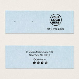 Clair bleu Ajouter Logo Costume Elevage Carte d'af