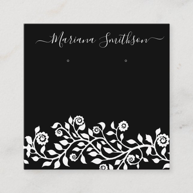 Clair Noir Blanc Grandes oreilles Cartes d'afficha (Devant)