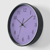 Clair Pastel Purple Horloge murale (Angle)
