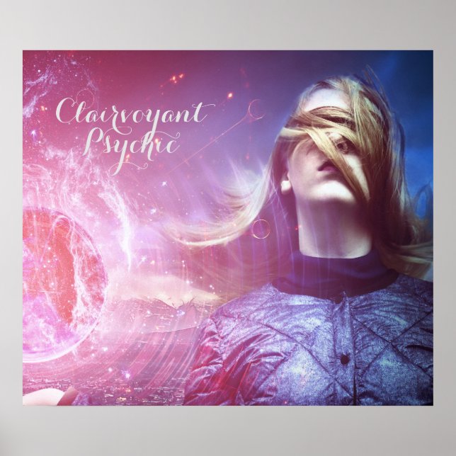 Clairvoyant Psychic Poster Premium Canvas (Gloss) (Devant)