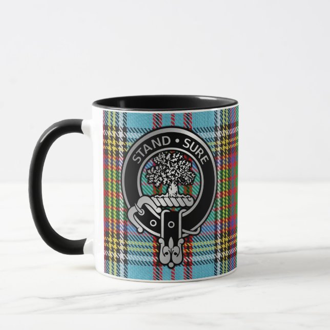 Clan Anderson Crest & Tartan Mug (Gauche)