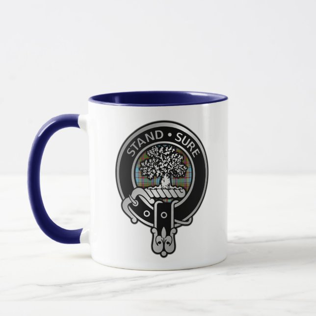 Clan Anderson Crest & Tartan Mug (Gauche)