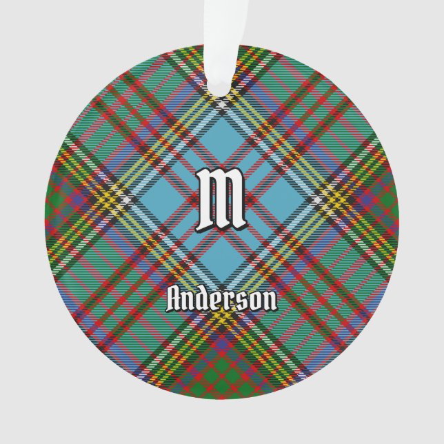 Clan Anderson Tartan Orament (devant)