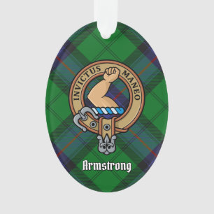 Clan Armstrong Crest sur l'ornement du Tartan