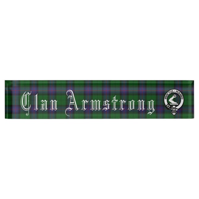 Clan Armstrong - Plaque d'identification du bureau (Devant)
