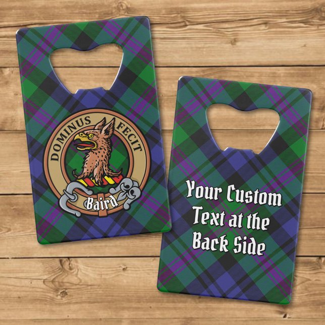Clan Baird Crest sur Tartan (Créateur téléchargé)
