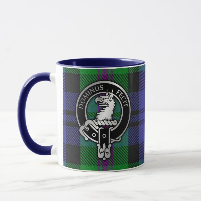 Clan Baird Crest & Tartan Mug (Gauche)