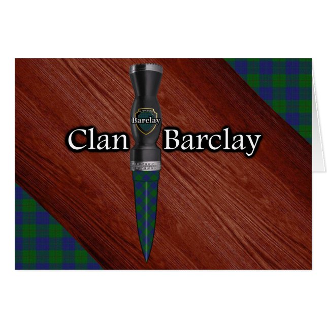Clan Barclay Tartan Sgian Dubh Blade (Devant horizontal)