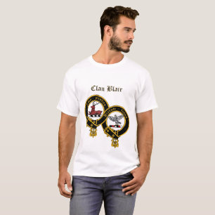 Clan Blair Crest avec titre T-shirt