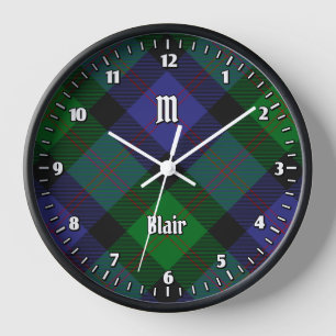 Clan Blair Tartan Grande horloge