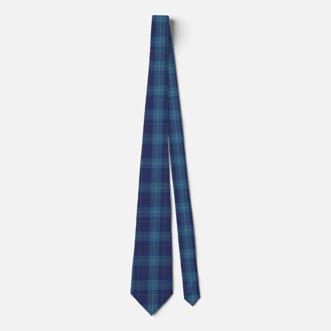 Clan Bleu élégant MacKerrell Tartan Cravate Plaid (Devant)