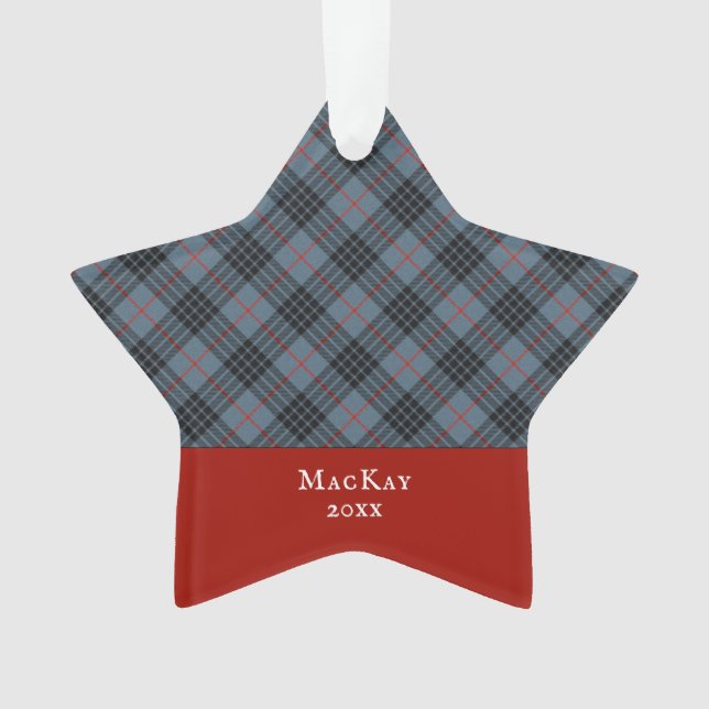 Clan bleu MacKay Tartan Plaid écossais (devant)