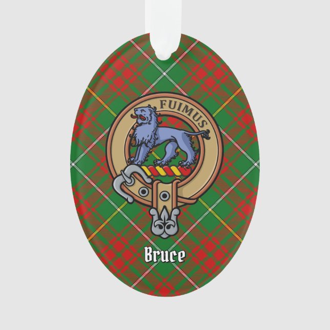 Clan Bruce Crest sur la chasse Tartan (devant)