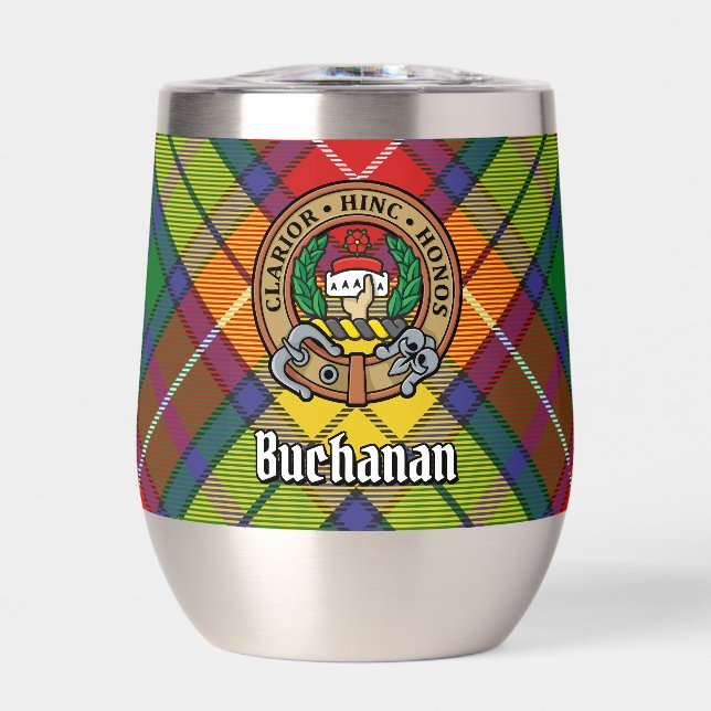 Clan Buchanan Crest sur Tartan (Avant)