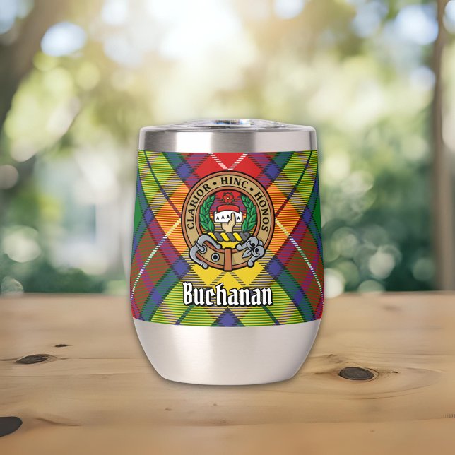 Clan Buchanan Crest sur Tartan (Créateur téléchargé)