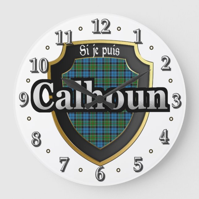 Clan Calhoun Tartan Ecosse Dream Horloge (Recto)