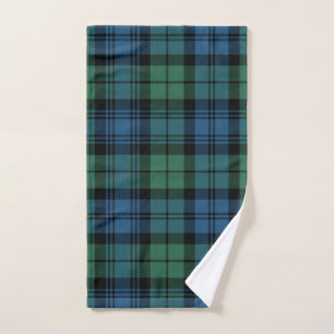 Clan Campbell Plaid Tartan Vert Bleu Noir Chèque