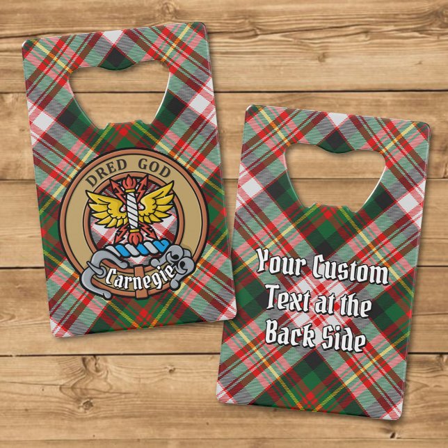 Clan Carnegie Crest sur la robe Tartan (Créateur téléchargé)