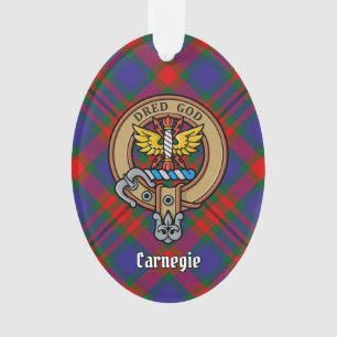 Clan Carnegie Crest sur Tartan