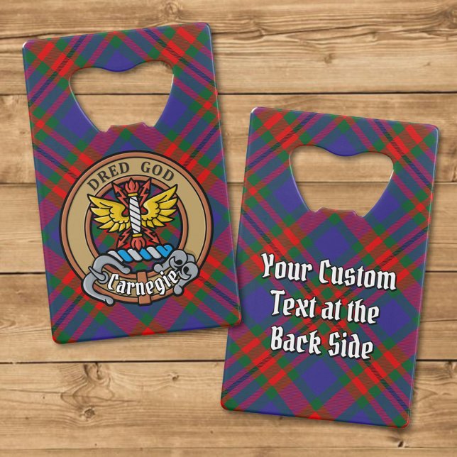 Clan Carnegie Crest sur Tartan (Créateur téléchargé)