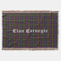 Clan Carnegie Tartan Lance La Couverture