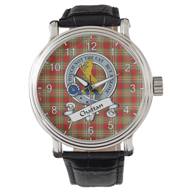 Clan Chattan classique Insigne Tartan Montre (devant)