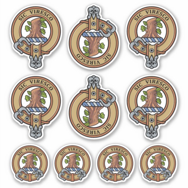 Clan Christie Crest Sticker Set (Devant)