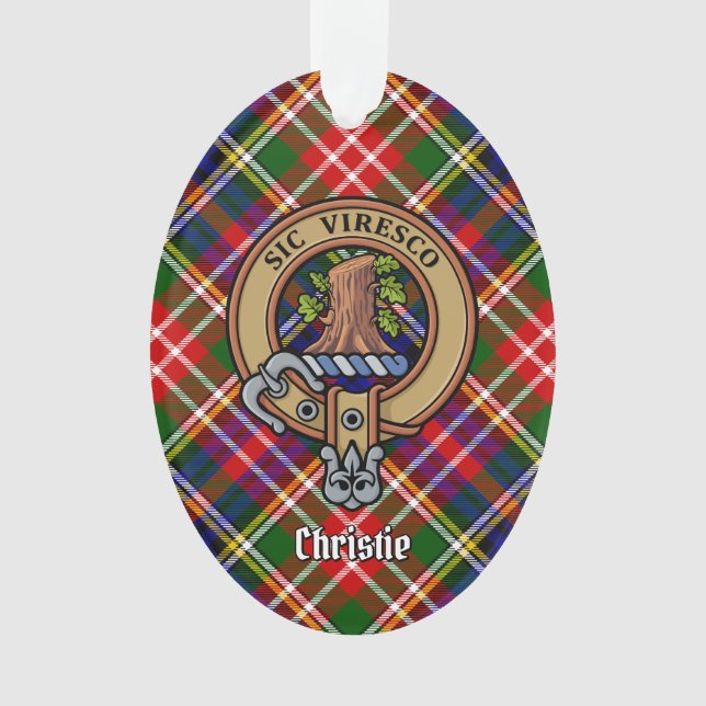 Clan Christie Crête sur Tartan (devant)