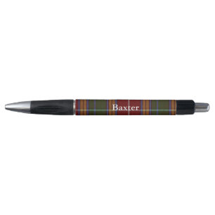 Clan Classique Baxter Tartan Plaid Stylo Personnal