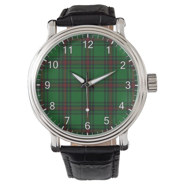 Clan classique intemporel Fife Tartan Plaid Montre (devant)