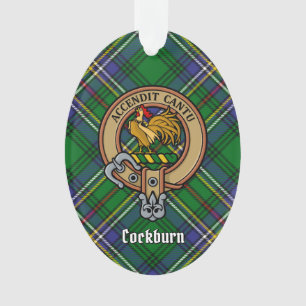 Clan Cockburn Crest sur Tartan
