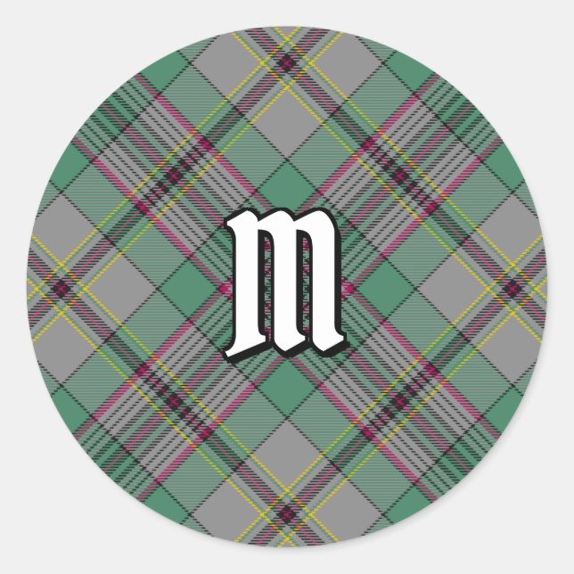 Clan Craig Tartan Classic Round Sticker (Devant)